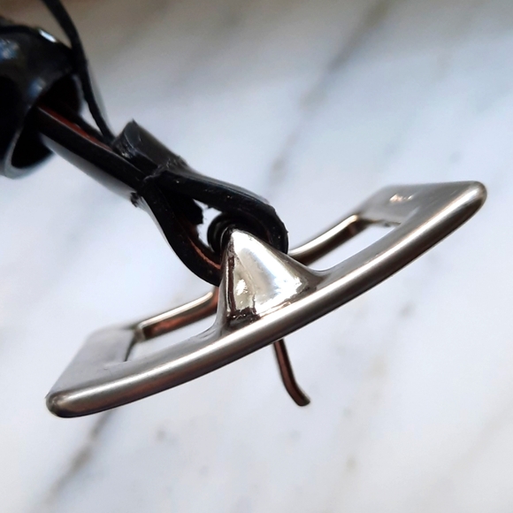 COACH black patent leather belt - Picture 11 of 12